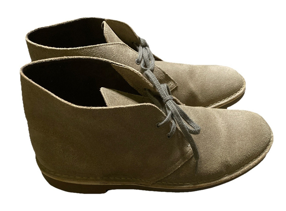 Clarks Bushacre Sand Suede Chukka Boots Men’s 11